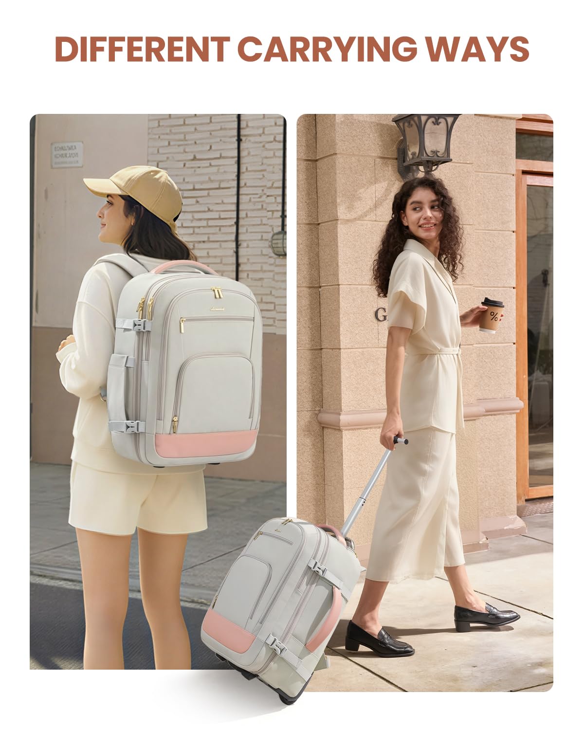 JUBO Voyager Rolling Backpack