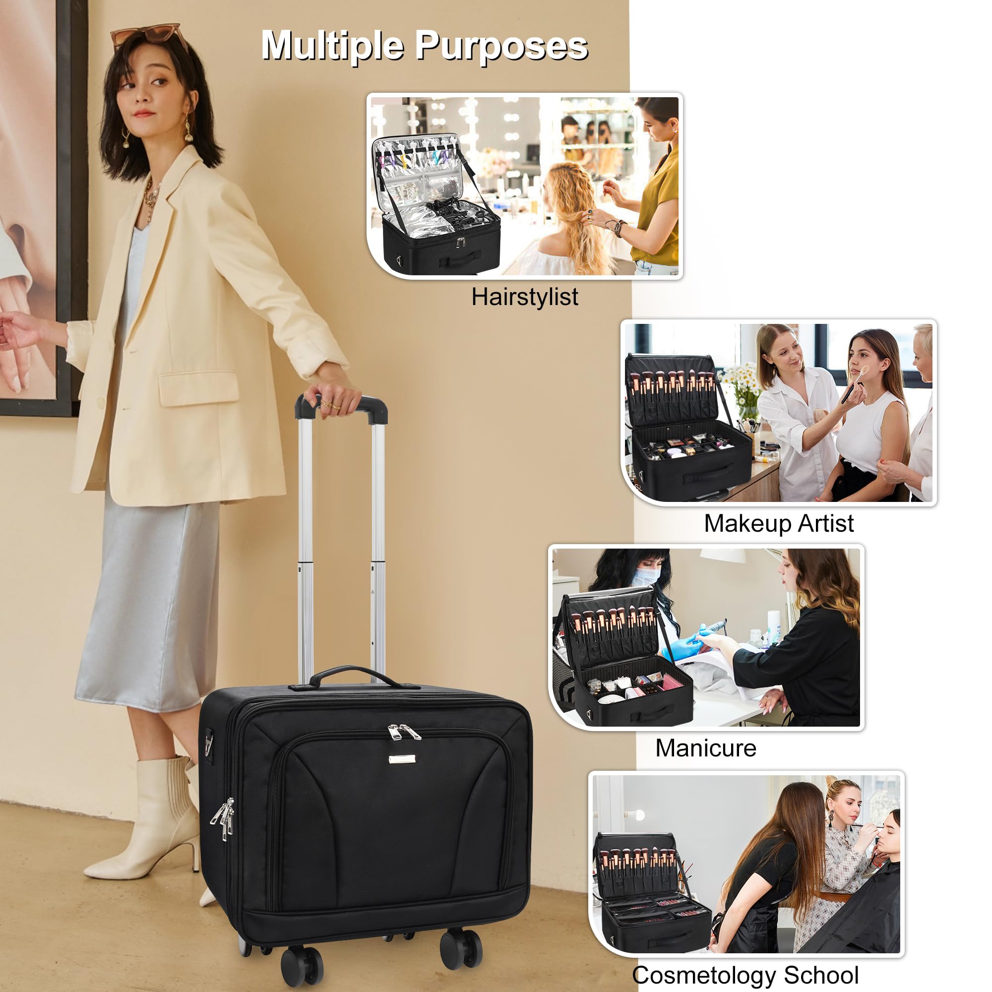 JUBO Professional Rolling Case