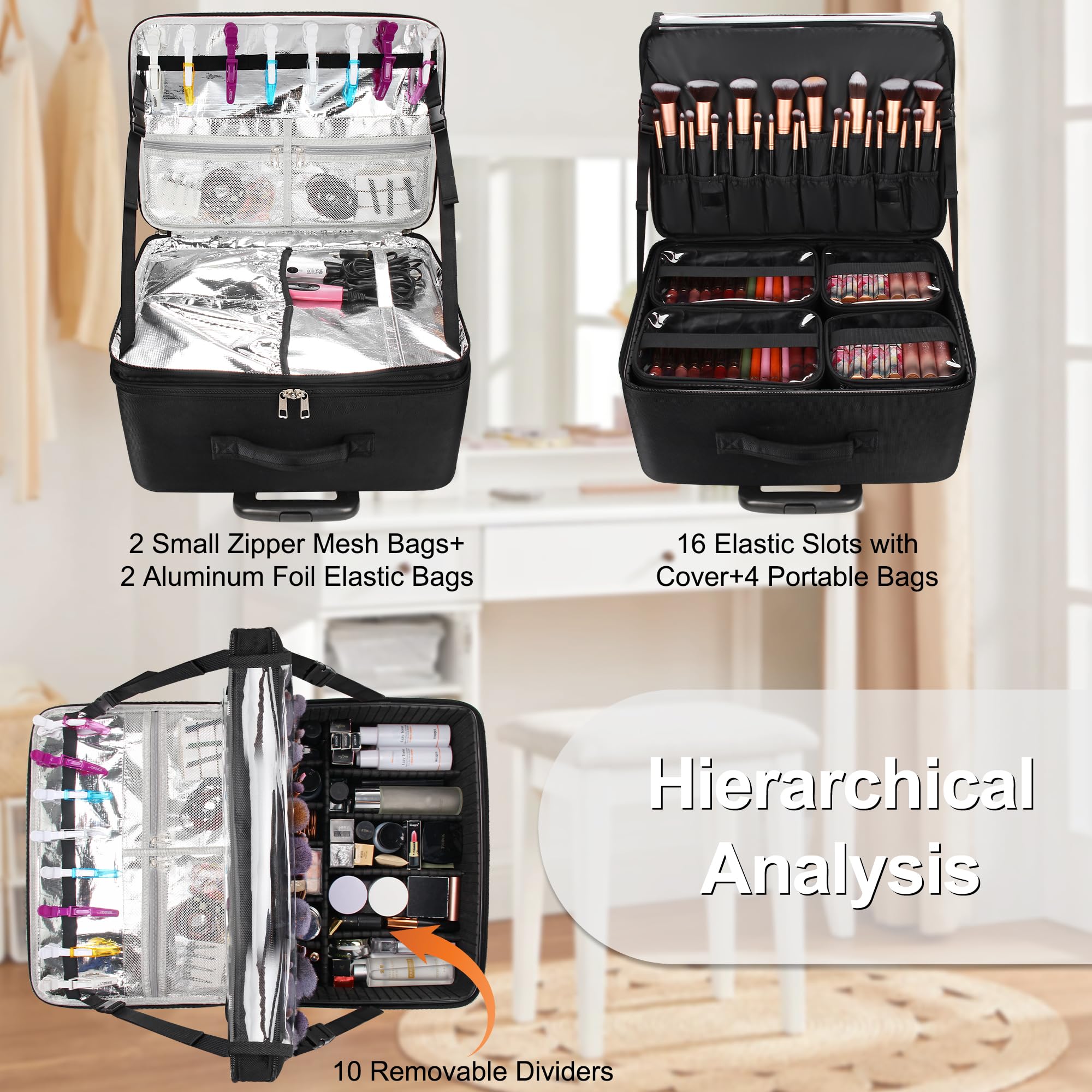 JUBO Professional Rolling Case