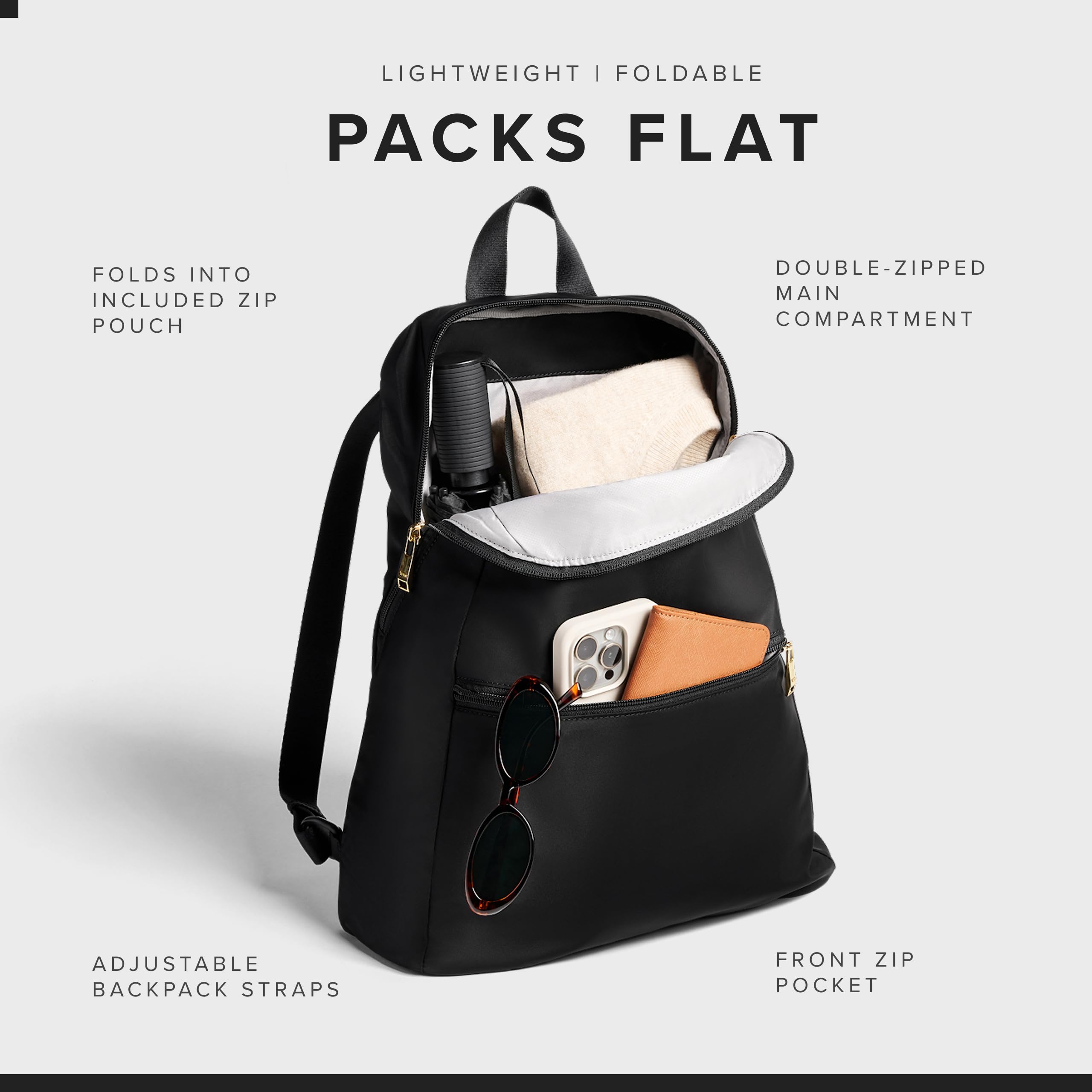 JUBO Foldable Travel Backpack